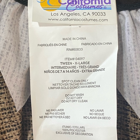 California‎ Costume Creepy Scarecrow Field Tween XL Halloween Costume 04097 - Picture 6 of 6